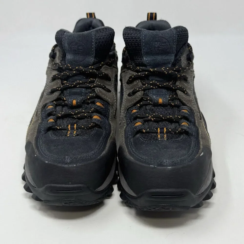 Timberland Pro Mudsill Steel Toe Work Shoes Mens 7.5 Blue Gray Suede Lace Up